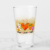 Die Liebe des Friedens im Herbst Glas (Vorderseite)