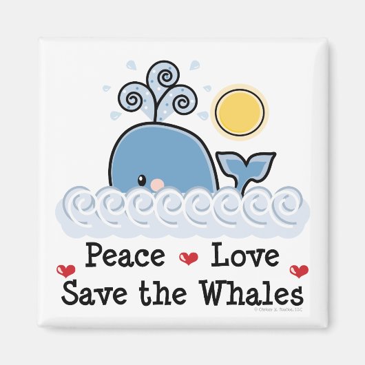 Die Liebe des Friedens Rettete das Whales Magnet (Vorne)