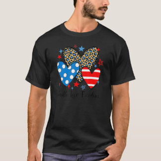 Die Liebe des Glaubens Freiheit Leopard hört Patri T-Shirt