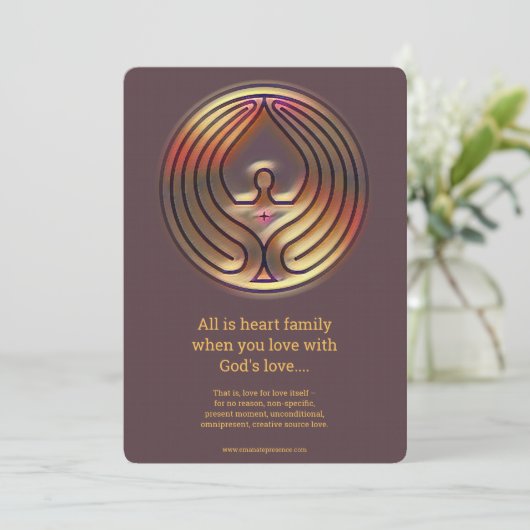 Die Liebe des Gottes - 003 Einladung (Stehend Vorderseite)