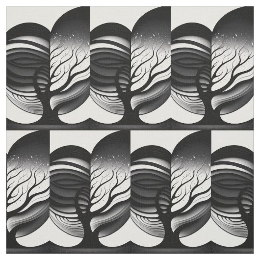 Die Liebe des Herzbaums Stoff (Muster)