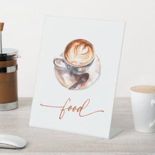 Die Liebe des Kaffees braut Nahrung Sockelschild