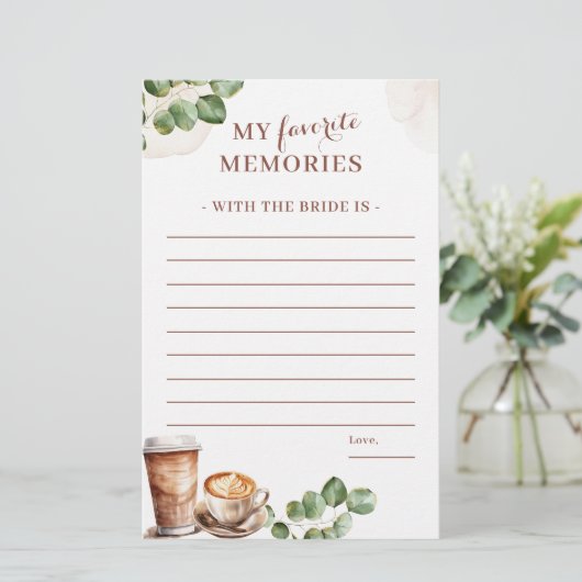 Die Liebe des Kaffees bricht mein Lieblings-Memory (Stehend Vorderseite)