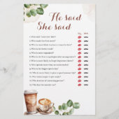 Die Liebe des Kaffees bricht, sagte er sagte, sie  (Vorderseite)