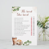 Die Liebe des Kaffees bricht, sagte er sagte, sie  (Stehend Vorderseite)