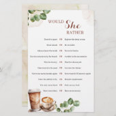 Die Liebe des Kaffees bricht, würde sie eher spiel (Vorne/Hinten)