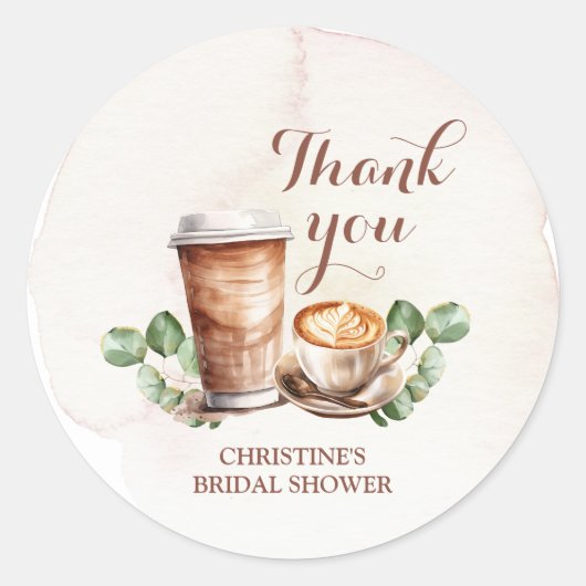 Die Liebe des Kaffees ist Bierbrauen Dankeschön Au Runder Aufkleber (Vorderseite)