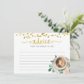 Die Liebe des Kaffees ist die Brauberatung für die Hinweiskarte (Stehend Vorderseite)