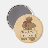 Die Liebe des Lebkuchens Magnet (Vorderseite/Rückseite)