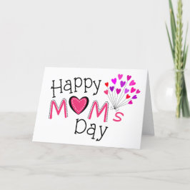 Die Liebe des Muttertags der glücklichen Mama hört Karte