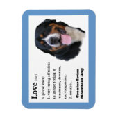 Die Liebe des Schweizer Hundes ist... Magnet (Vertikal)