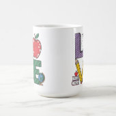 Die Liebe des Unterrichts von Celebrate und Ehrenl Kaffeetasse (Mittel)