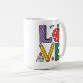 Die Liebe des Unterrichts von Celebrate und Ehrenl Kaffeetasse (VorderseiteRechts)