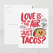 Die Liebe des Valentins liegt in der Luft oder ist Postkarte (Vorne/Hinten)