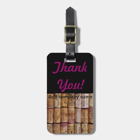 Die Liebe des Weins Gepäckanhänger (Vorderseite vertikal)