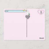 Die Liebe des Wiemaraners verschieben Postkarte (Rückseite)