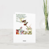 Die Liebe, die chinesische Hochzeit blüht, danken Dankeskarte (Rückseite)