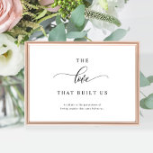 Die Liebe, die das Tafelzeichen von US Cardstock a