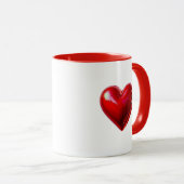 Die Liebe, die durch ein rotes Herz definiert wird Tasse (VorderseiteRechts)
