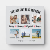 Die Liebe, die unsere Zuhause Custom Foto Plaque Fotoplatte (Vorderseite)