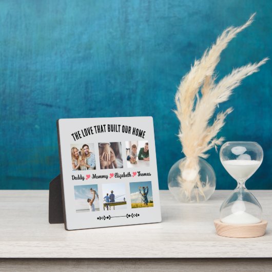 Die Liebe, die unsere Zuhause Custom Foto Plaque Fotoplatte (InSitu)