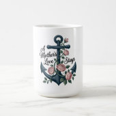 Die Liebe einer Mutter bleibt Kaffeetasse (Mittel)
