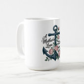 Die Liebe einer Mutter bleibt Kaffeetasse (Vorderseite Links)