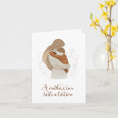 Die Liebe einer Mutter dauert ein Leben Karte (Gelbe Blume)