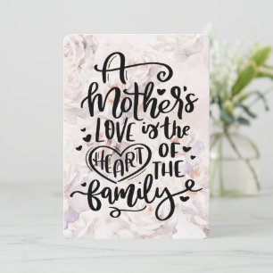 Die Liebe einer Mutter Feiertagskarte