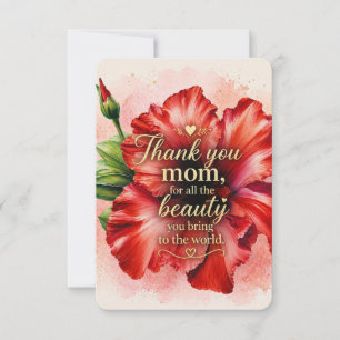 Die Liebe einer Mutter Floraler Muttertag Karte