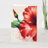 Die Liebe einer Mutter | Floraler Muttertag  Karte (Rückseite)