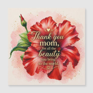Die Liebe einer Mutter Floraler Muttertag Magnetkarte