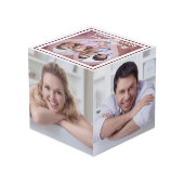 Die Liebe einer Mutter... Herzrahmen (fünf Fotos) Würfel (Rückseite Schrägansicht)