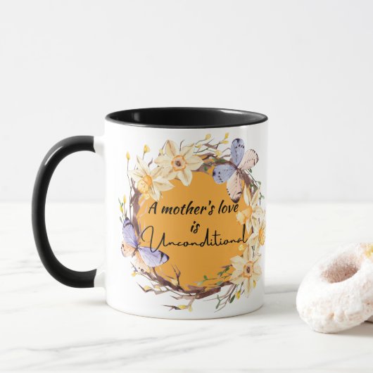Die Liebe einer Mutter ist bedingungslos Tasse (Mit Donut)