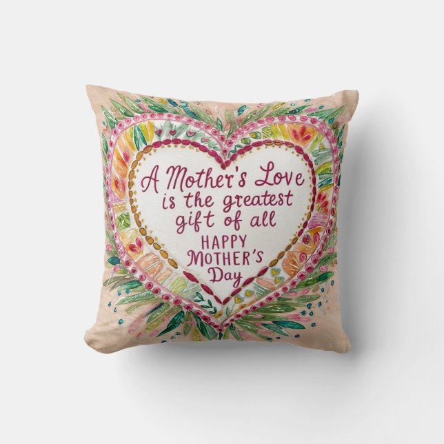 Die Liebe einer Mutter ist Best Kissen (Vorderseite)