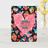 Die Liebe einer Mutter ist das Herz der Familie Karte (Gelbe Blume)