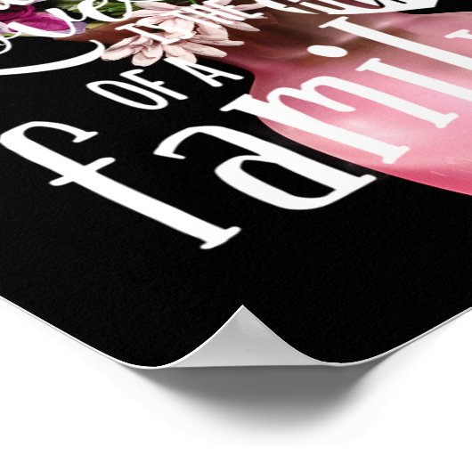 Die Liebe einer Mutter ist das Herz einer Familie Poster (Ecke)