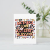 Die Liebe einer Mutter ist der größte Segen Postkarte (Stehend Vorderseite)