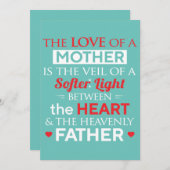 Die Liebe einer Mutter ist der Schleier des sanfte Ankündigung (Vorne/Hinten)