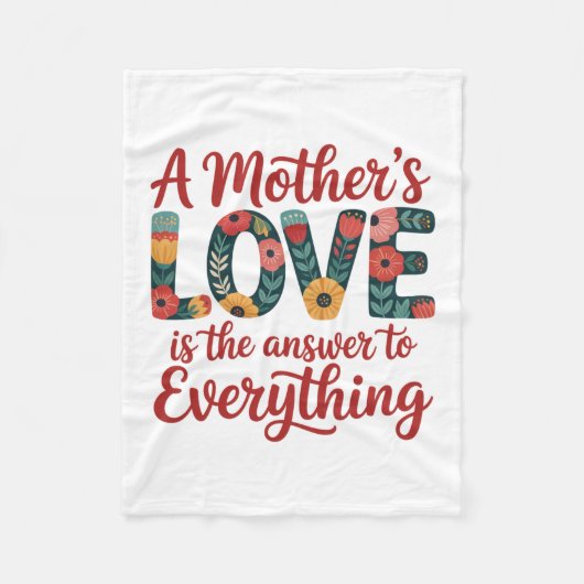 Die Liebe einer Mutter ist die Antwort auf alles Fleecedecke (Vorderseite)