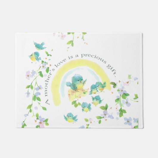 Die Liebe einer Mutter ist ein Wertvolles Geschenk Fußmatte (Vorderseite)