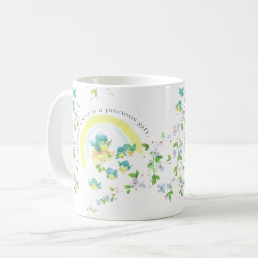 Die Liebe einer Mutter ist ein Wertvolles Geschenk Kaffeetasse (Vorderseite Links)