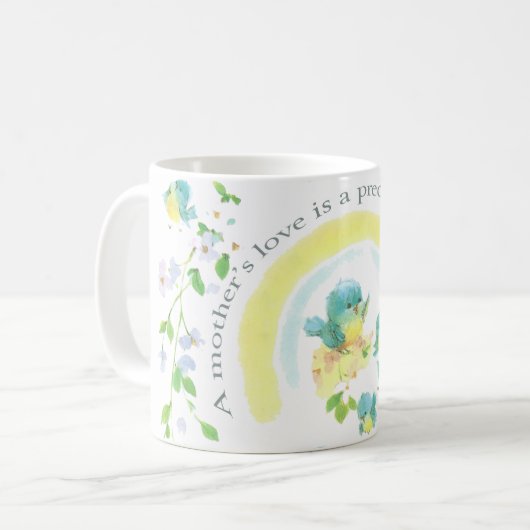 Die Liebe einer Mutter ist ein Wertvolles Geschenk Kaffeetasse (Vorderseite Links)