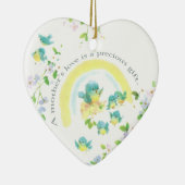 Die Liebe einer Mutter ist ein Wertvolles Geschenk Keramik Ornament (Rechts)