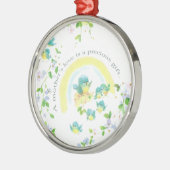 Die Liebe einer Mutter ist ein Wertvolles Geschenk Silbernes Ornament (Links)