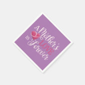 Die Liebe einer Mutter ist ewiger Zitat | Serviett Serviette (Ecke)