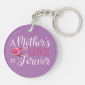Die Liebe einer Mutter ist Forever Quote| Schlüsse Schlüsselanhänger (Rückseite)