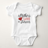 Die Liebe einer Mutter ist Forever Quote| T - Shir Baby Strampler (Vorderseite)