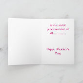 Die Liebe einer Mutter... Karte (Innenseite)