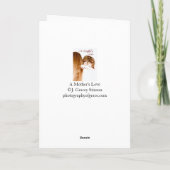 Die Liebe einer Mutter Karte (Rückseite)